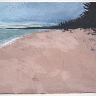 Landscape painting, Lake Superior beach