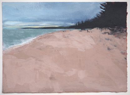 Landscape painting, Lake Superior beach